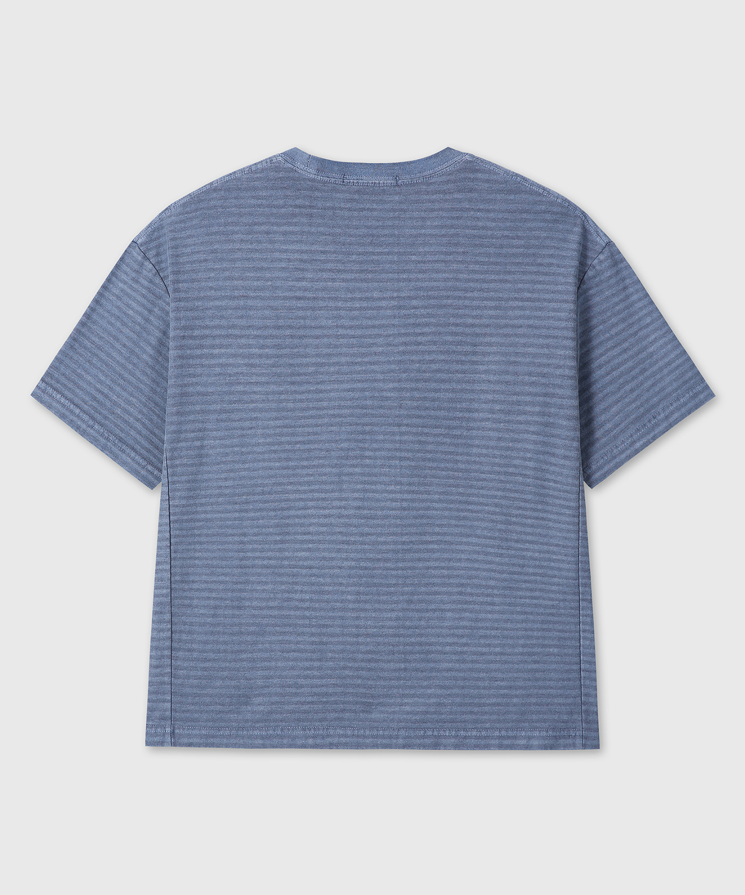 DYED полоска COTTON T-рубашка (синий)