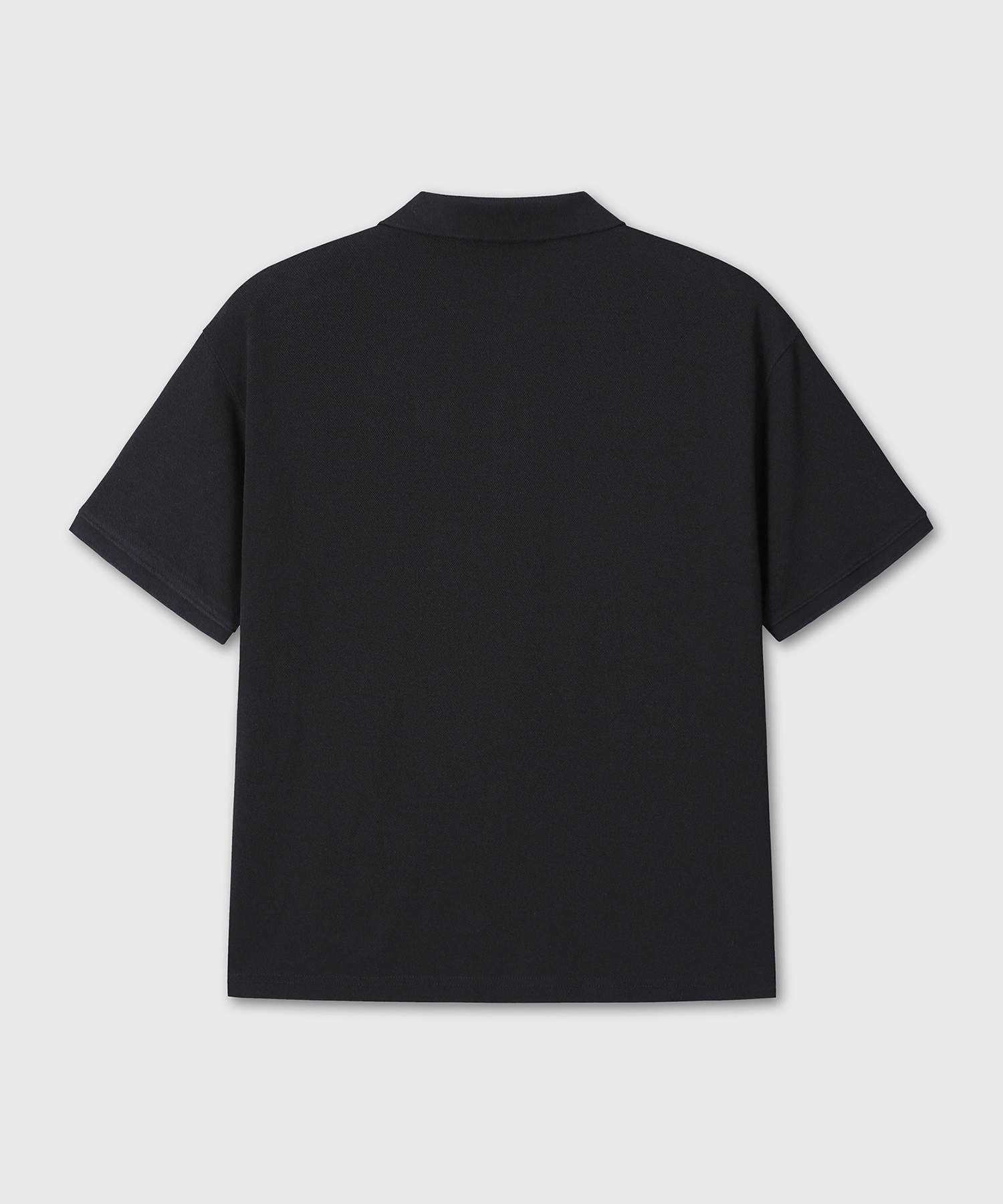 REGULAR POLO CROP T-SHIRTS (черный)
