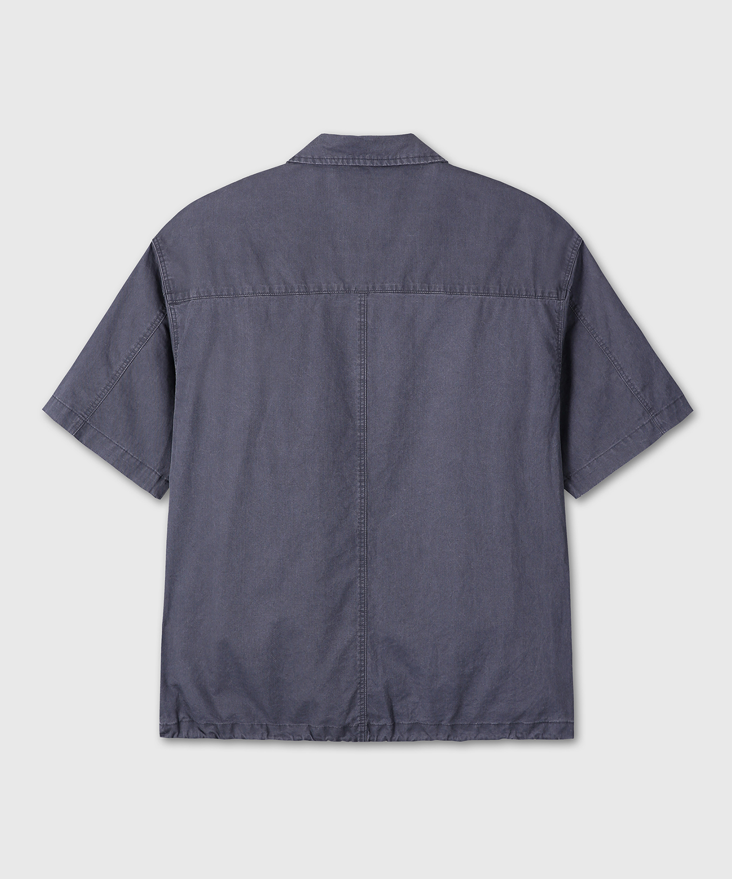 WASHED VINTAGE HALF SHIRKET (CHARCOAL)