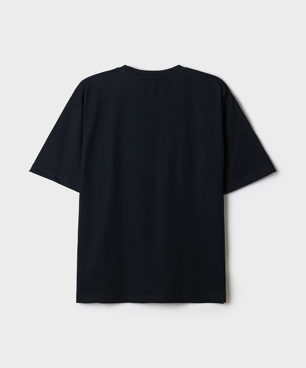 [Shin-chan] футболка с коротким рукавом (BLACK) SPRLG25U07