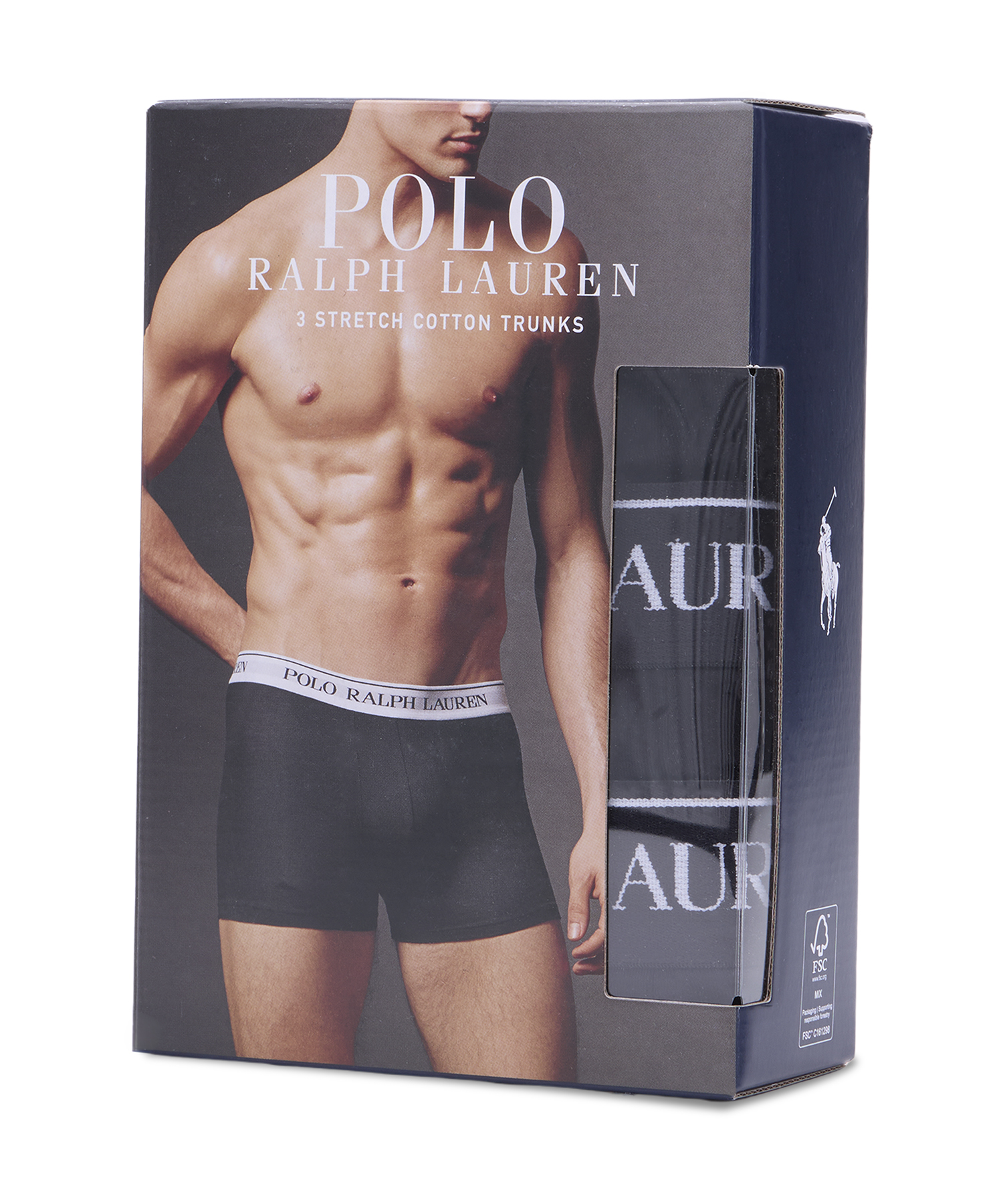O 3P STRETCH COTTON CLASSIC TRUNK-черный