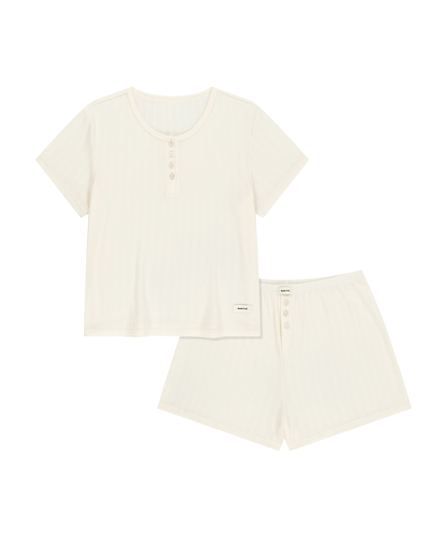 UNDERWEAR W POINTELLE LOUNGE SET cream