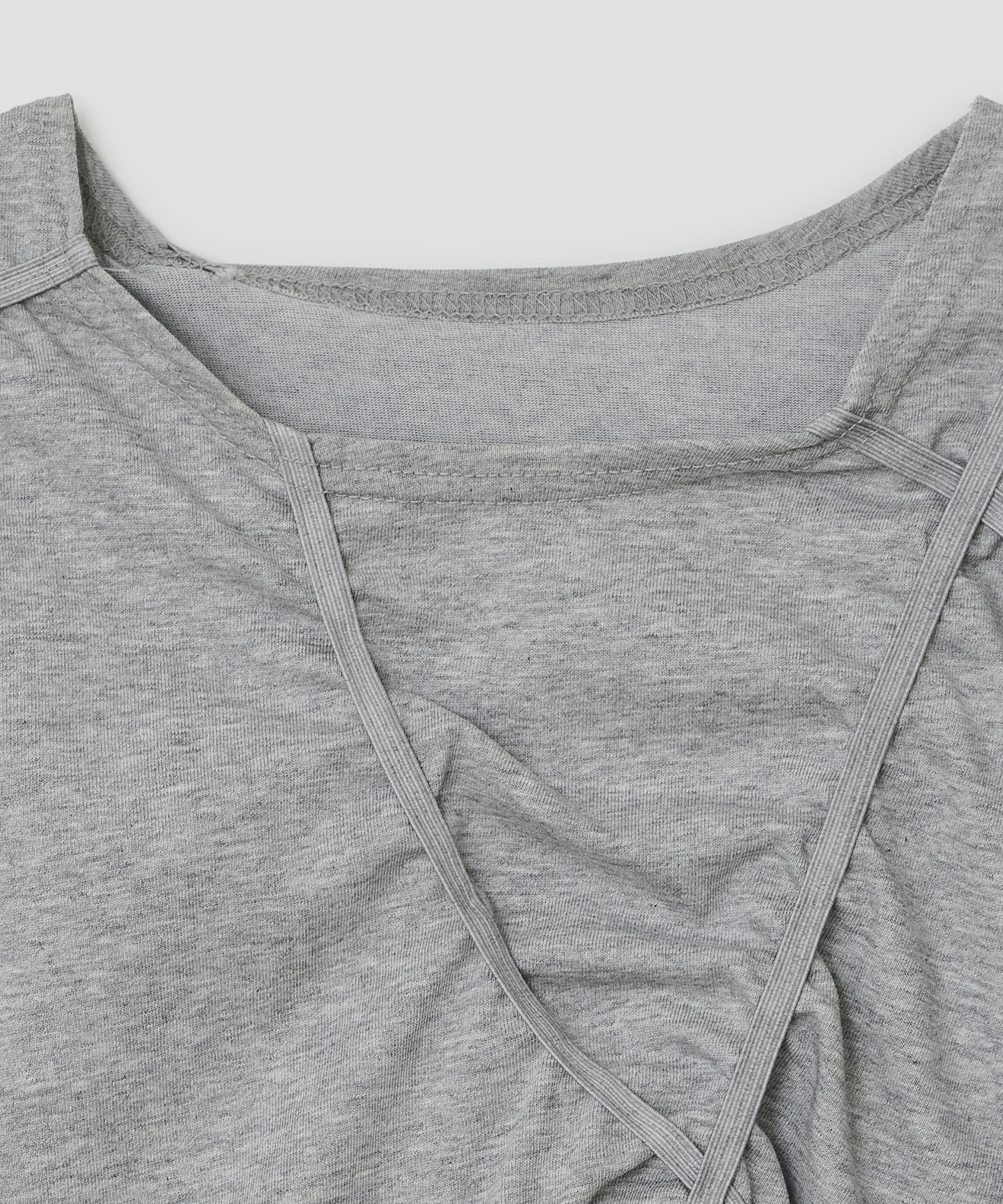 Star Shirred Jersey Top [серый]