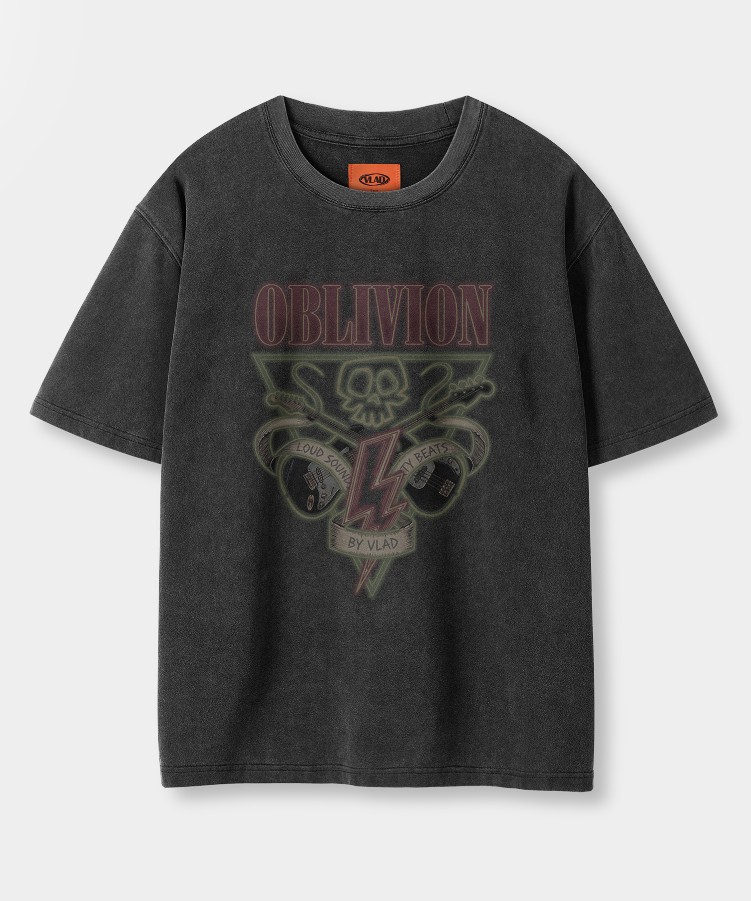 VLAD VINTAGE OBLIVION SEMI-CROP T-SHIRT_PIGMENT CHARCOAL