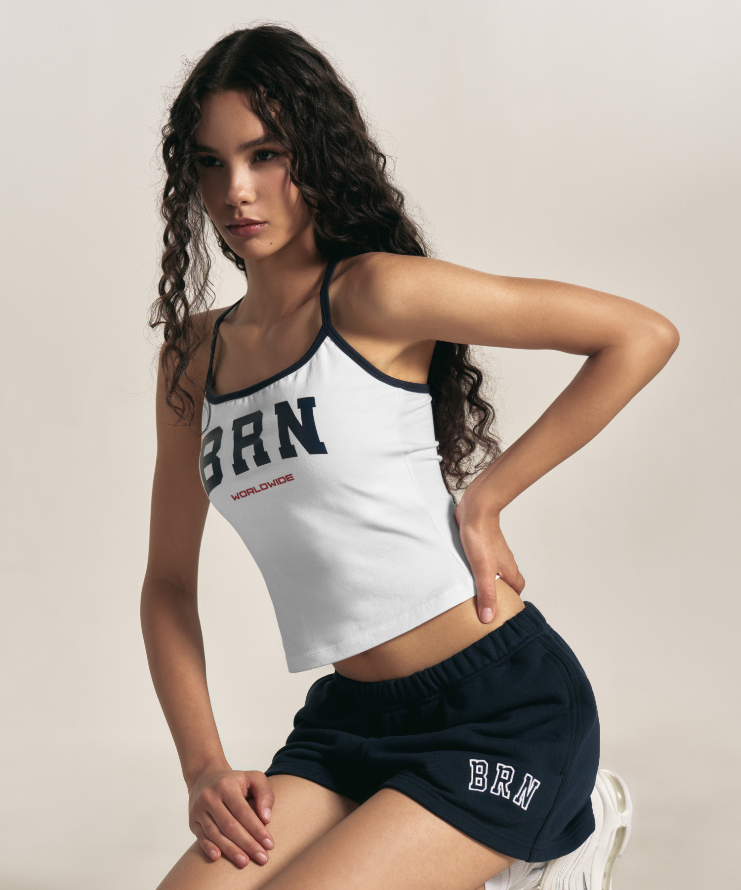 W BRN TANK BRA TOP [белый]
