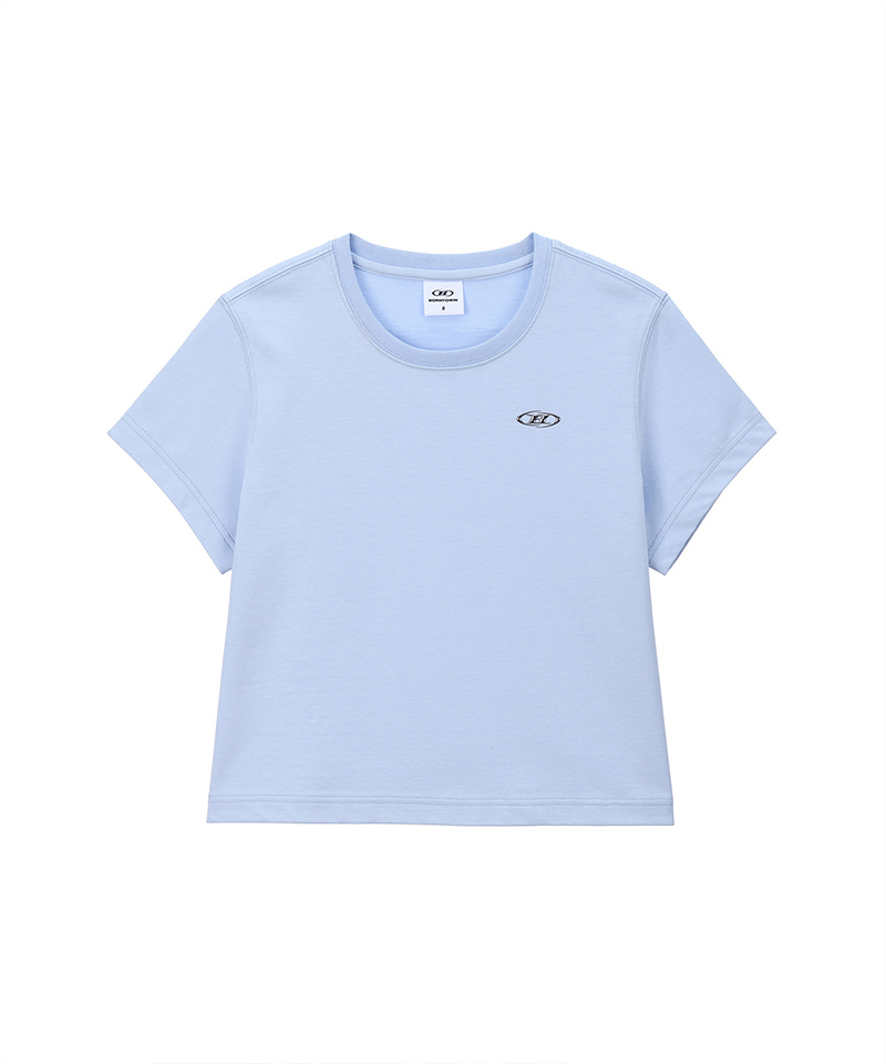 W SILVER B BASIC T-SHIRTS [SKY синий]