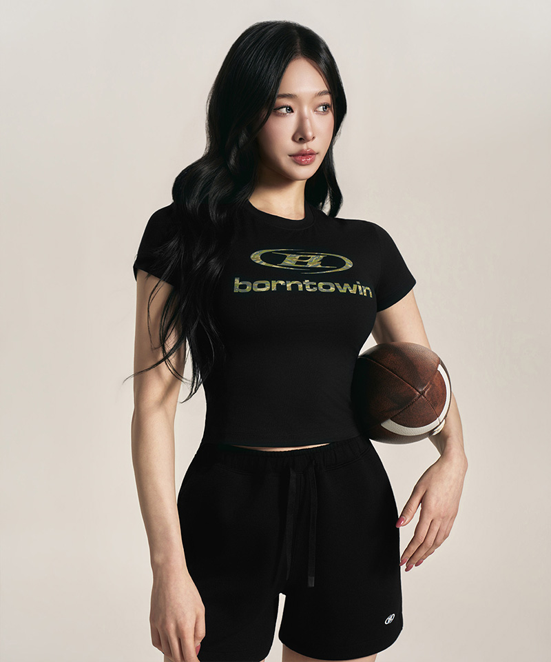 W CAMO SYMBOL B LOGO T-SHIRTS [черный]