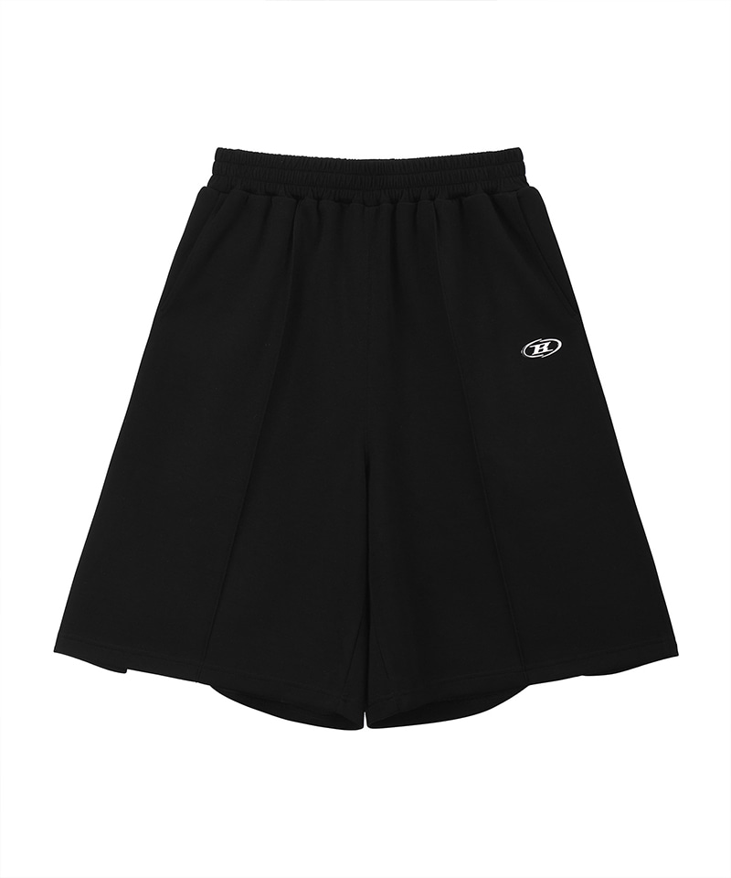 SILVER B-SOFT TOUCH SIDE TWO TUCK BERMUDA брюки [черный]