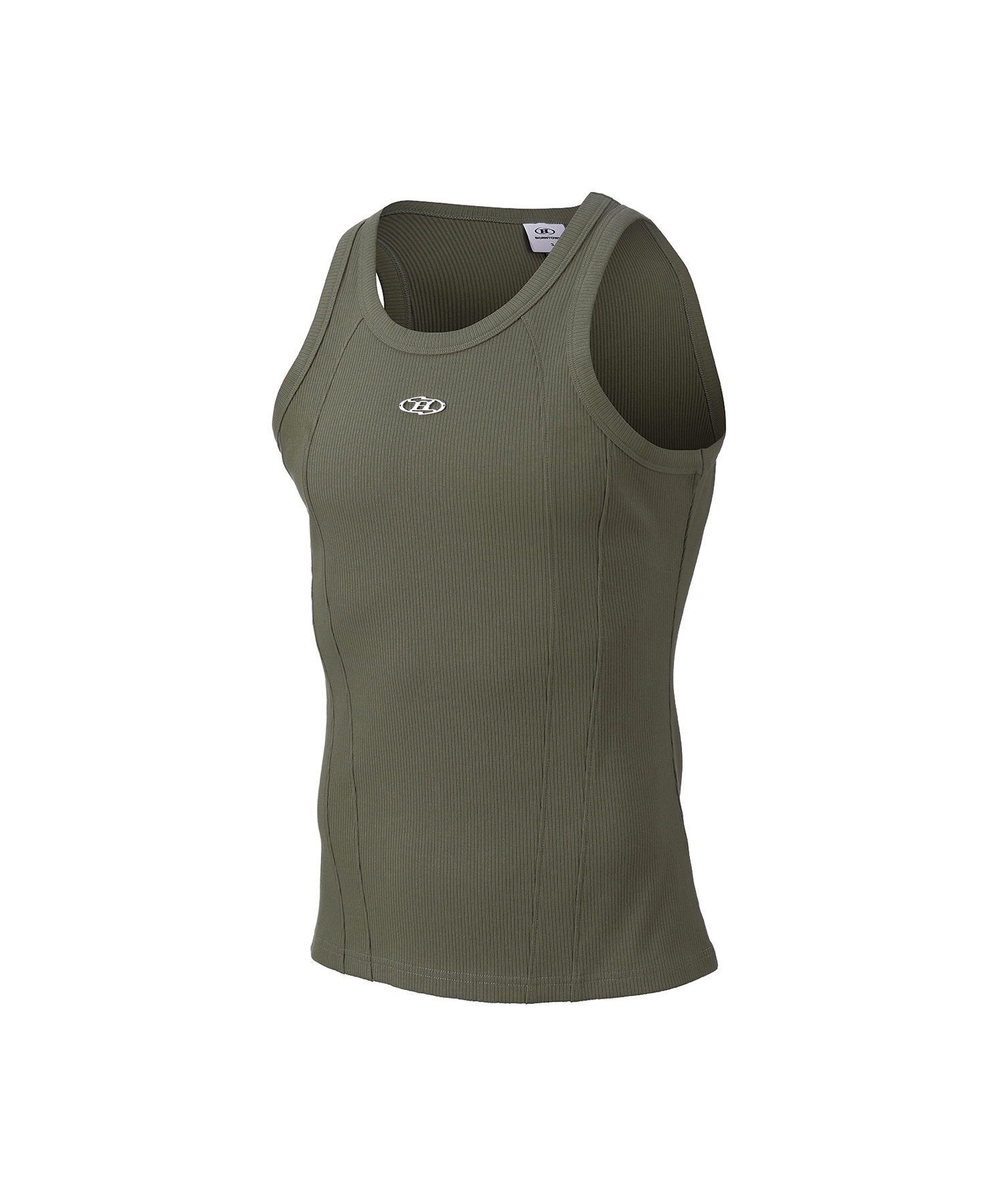 B PENDANT CUT LINE SLEEVELESS [KHAKI]
