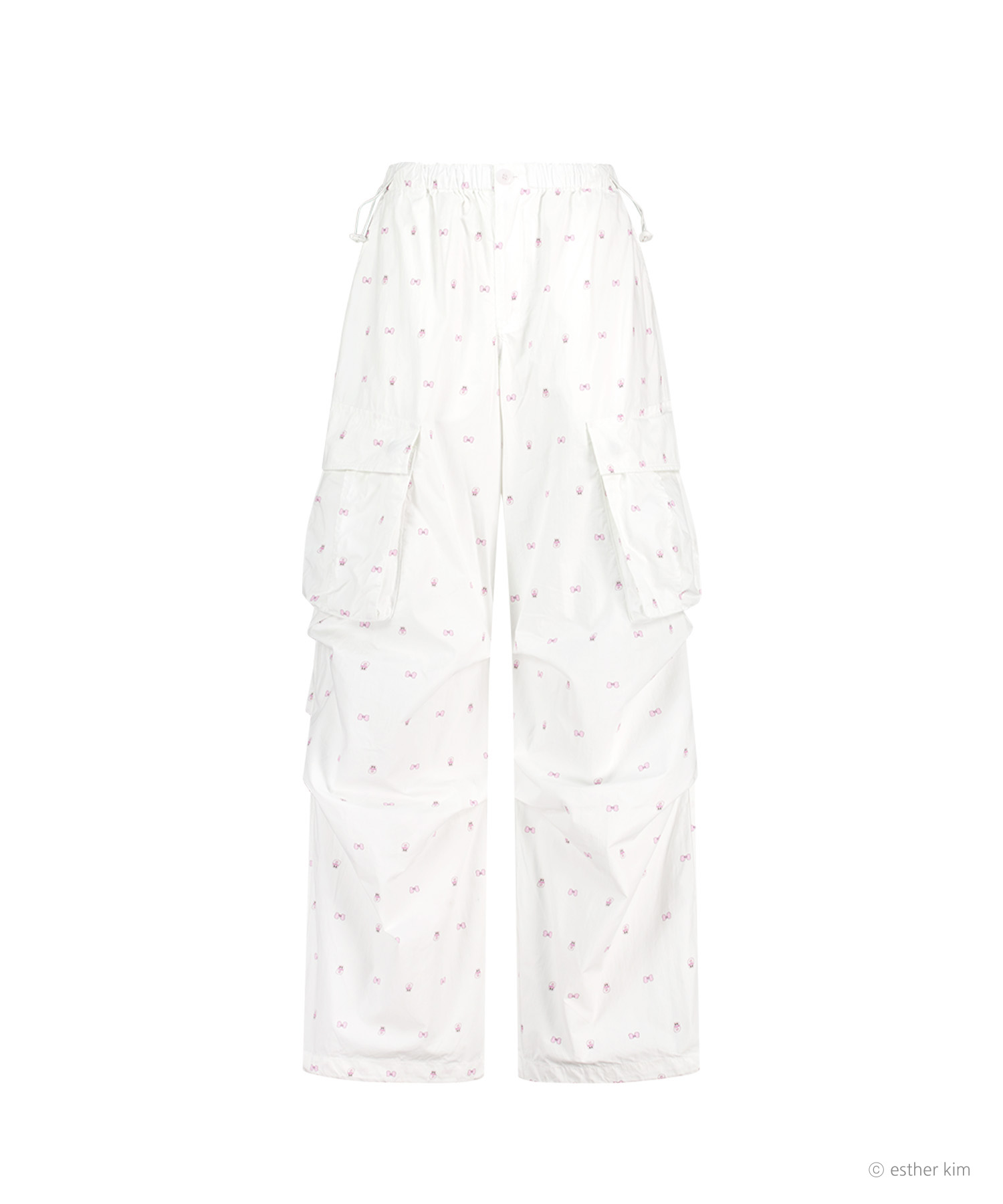 ESTHER BUNNY X AS IF CALIE BUNNY PARACHUTE CARGO брюки белый