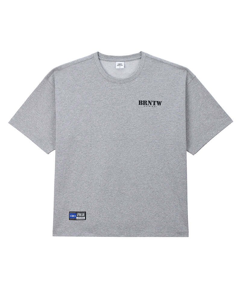 BRNTW LOGO T-SHIRTS [MELANGE серый]
