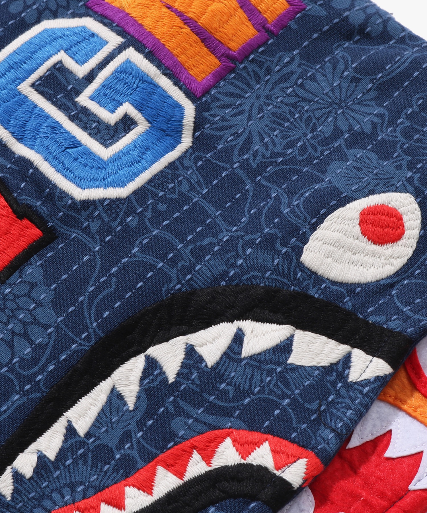 Худи на молнии Japanese Indigo Art Camo Double Tiger Shark (M) INDIGO