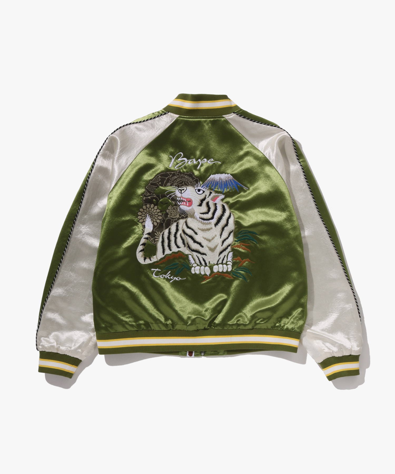 BAPE Japanese Art Souvenir куртка (M) OLIVEDRAB