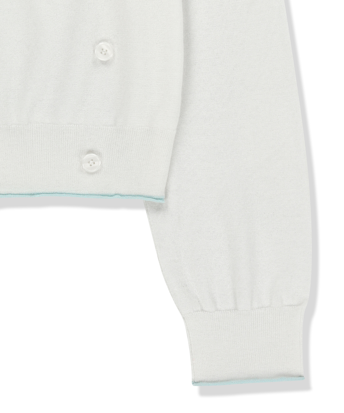 BACK LOGO SHEER CARDIGAN FOR WOMEN IN белый