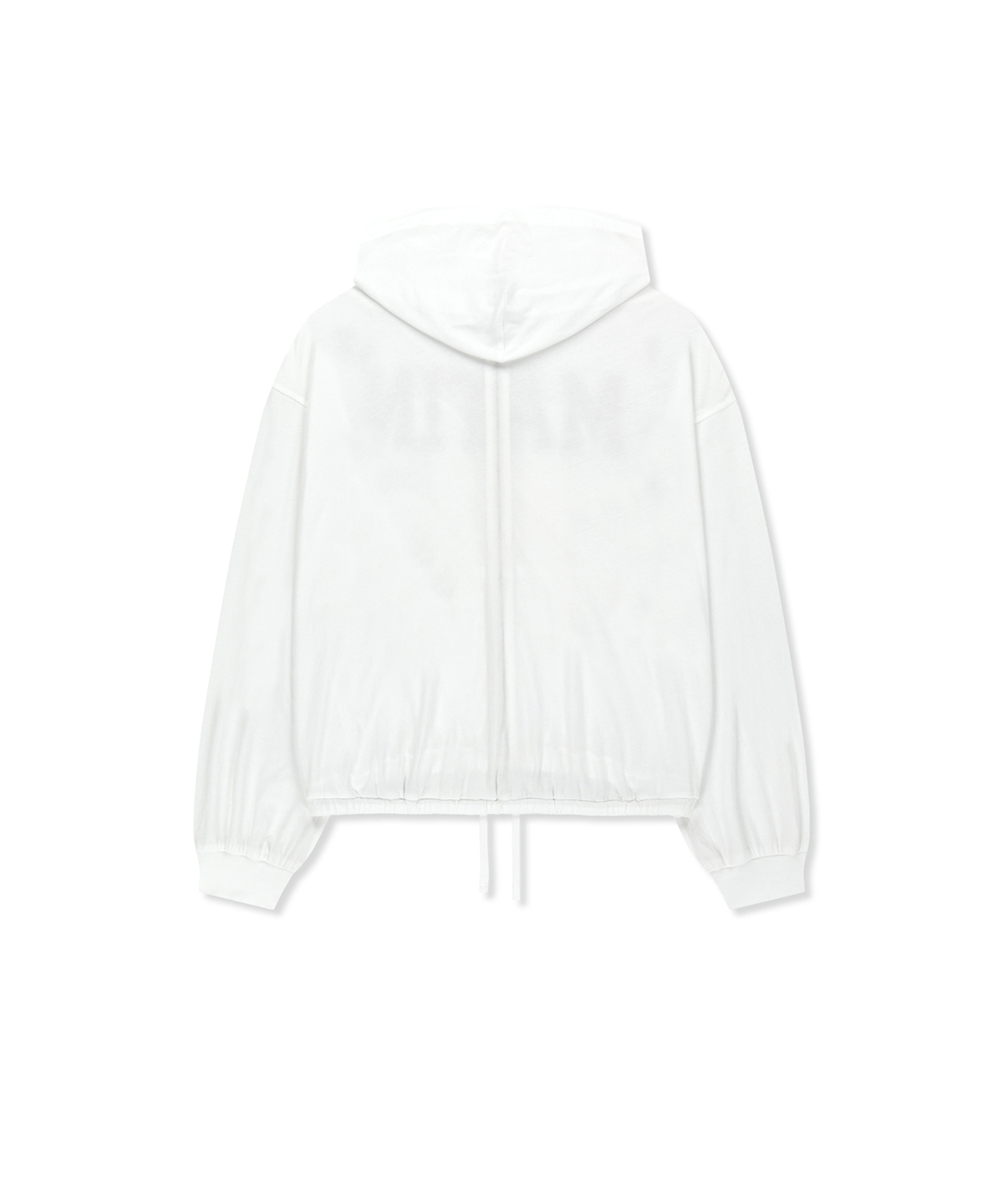 MATIN 16 APPLIQUE LOGO HOODY ZIP UP IN белый