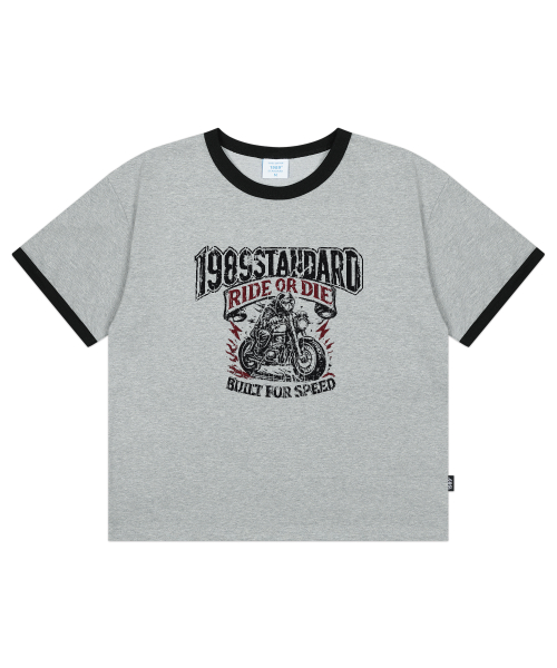 RIDER 1989 Cool Cotton Crop Ringer Short Sleeve (SRCSTD-0262) thumbnail 4