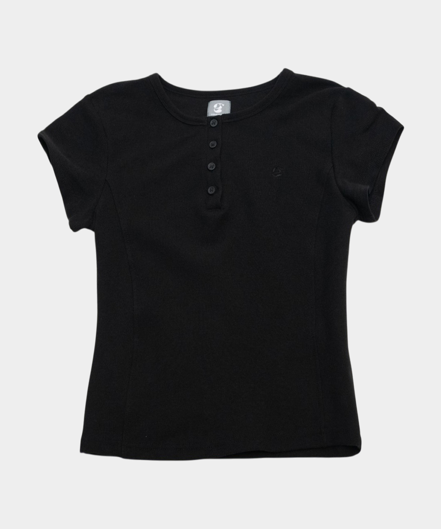 Комплект из худи и футболки в полоску с вышивкой [Black]