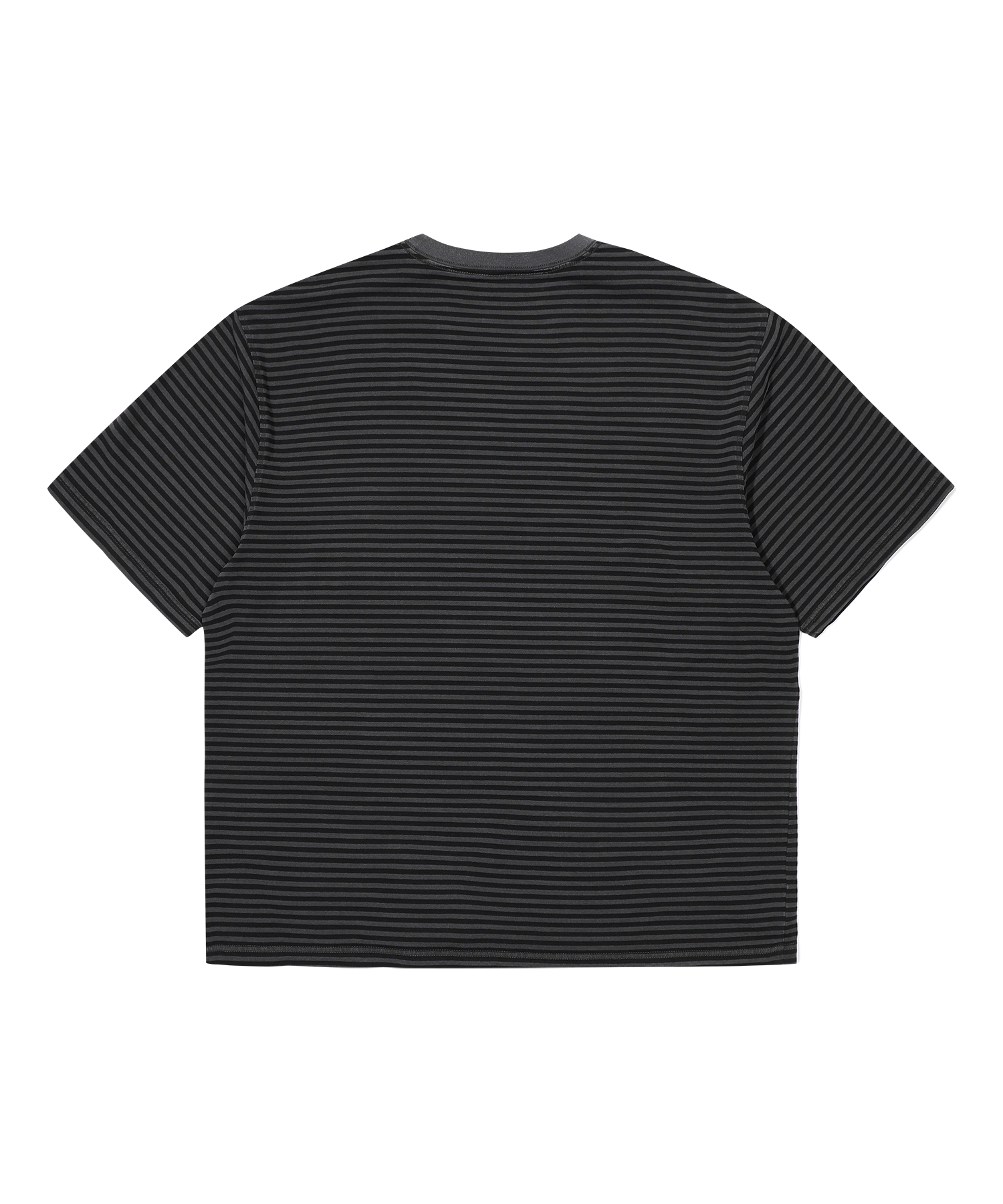 Полосатая футболка Crack Washed Charcoal