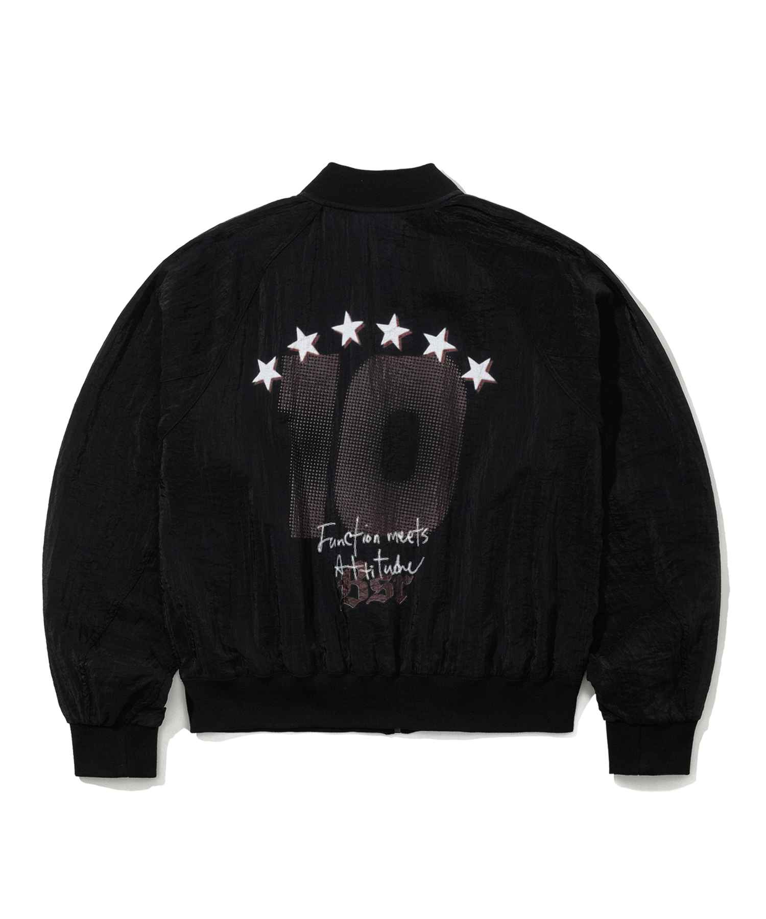 Sheer Bomber Jacket Black