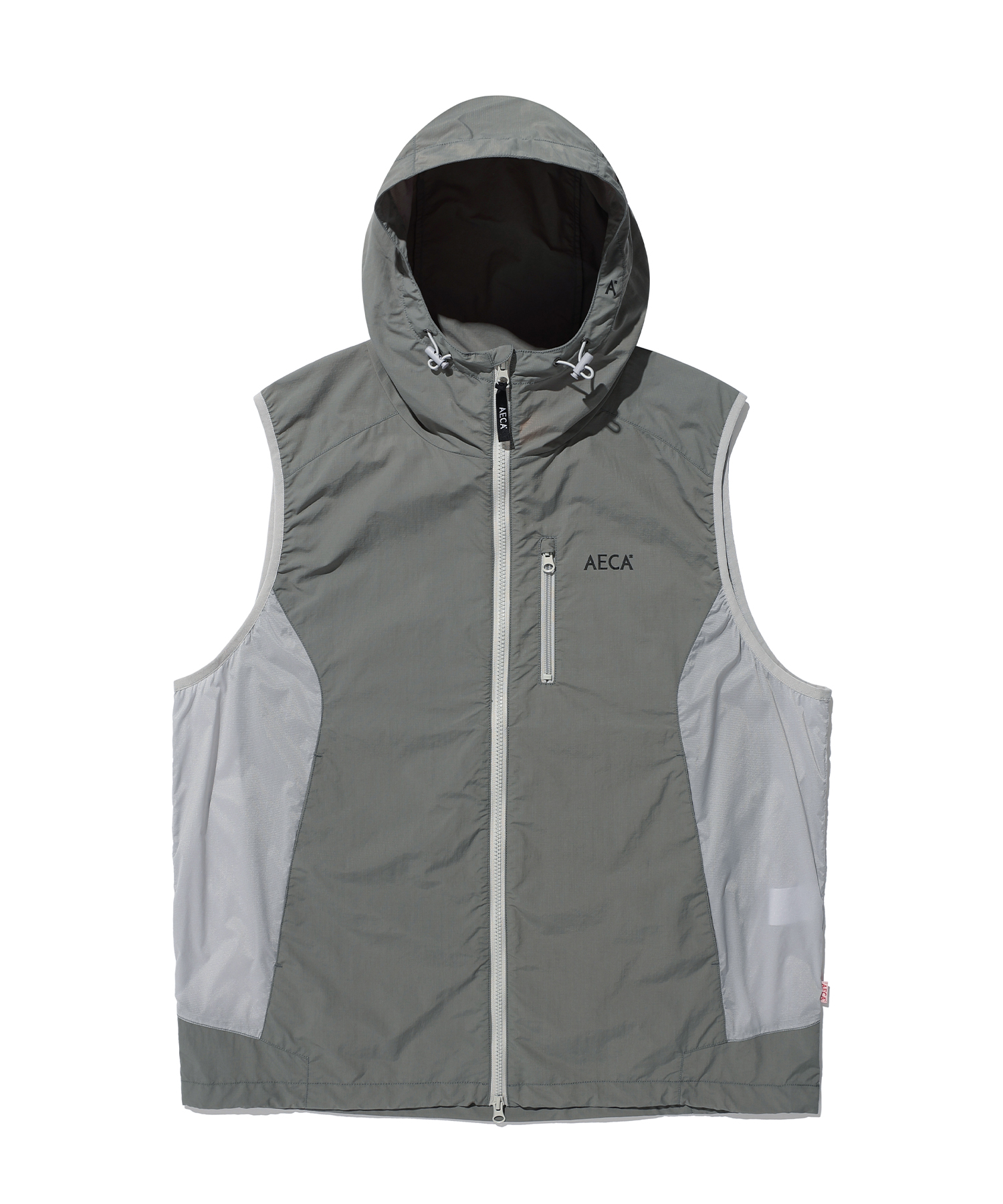 NYLON HOODED VEST (2color)