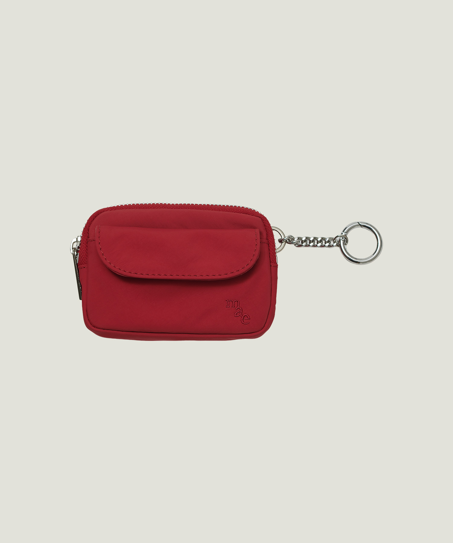 Comfy Wallet Keyring _ Tomato Red
