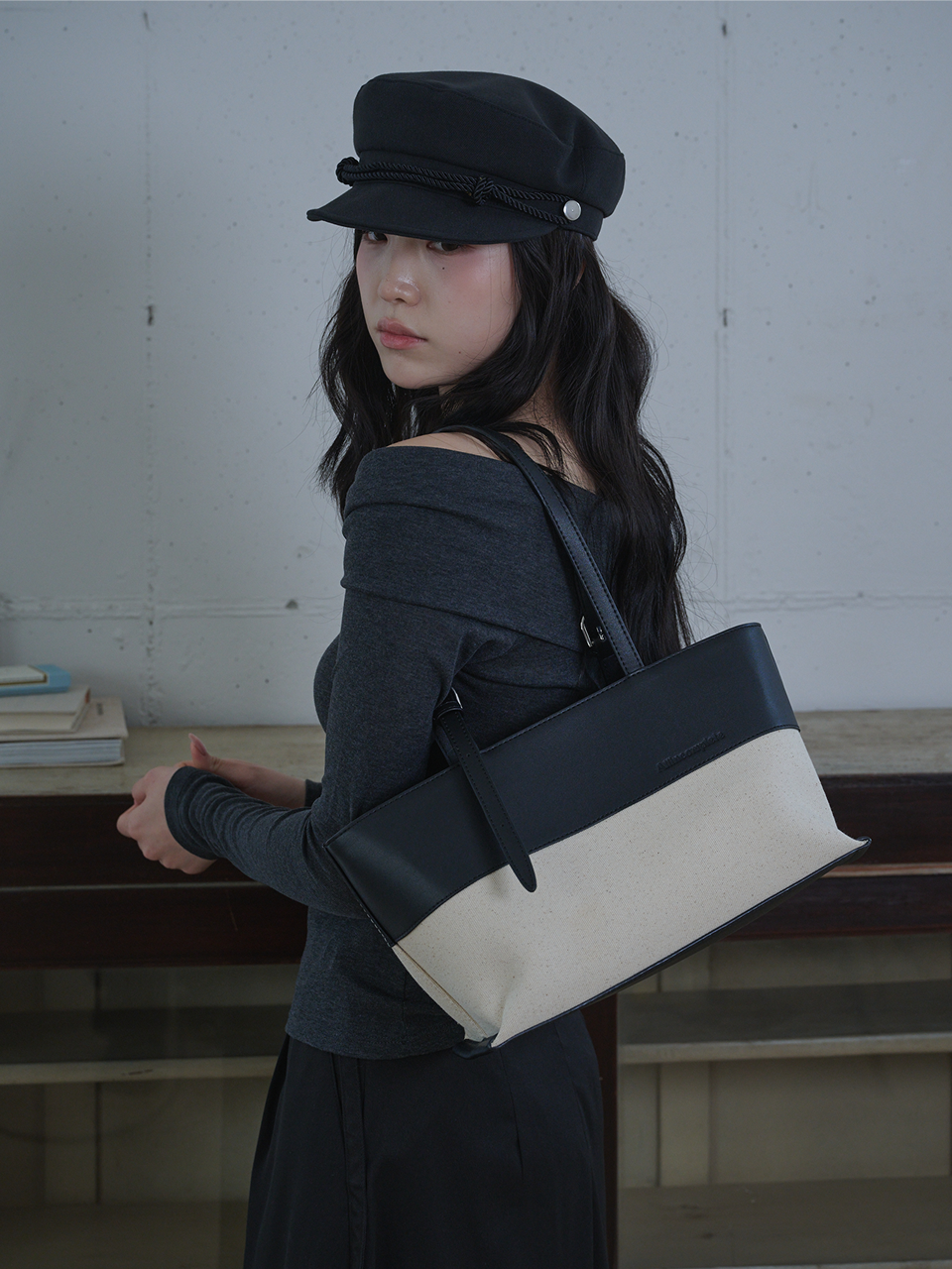Bella Leather Canvas Bag