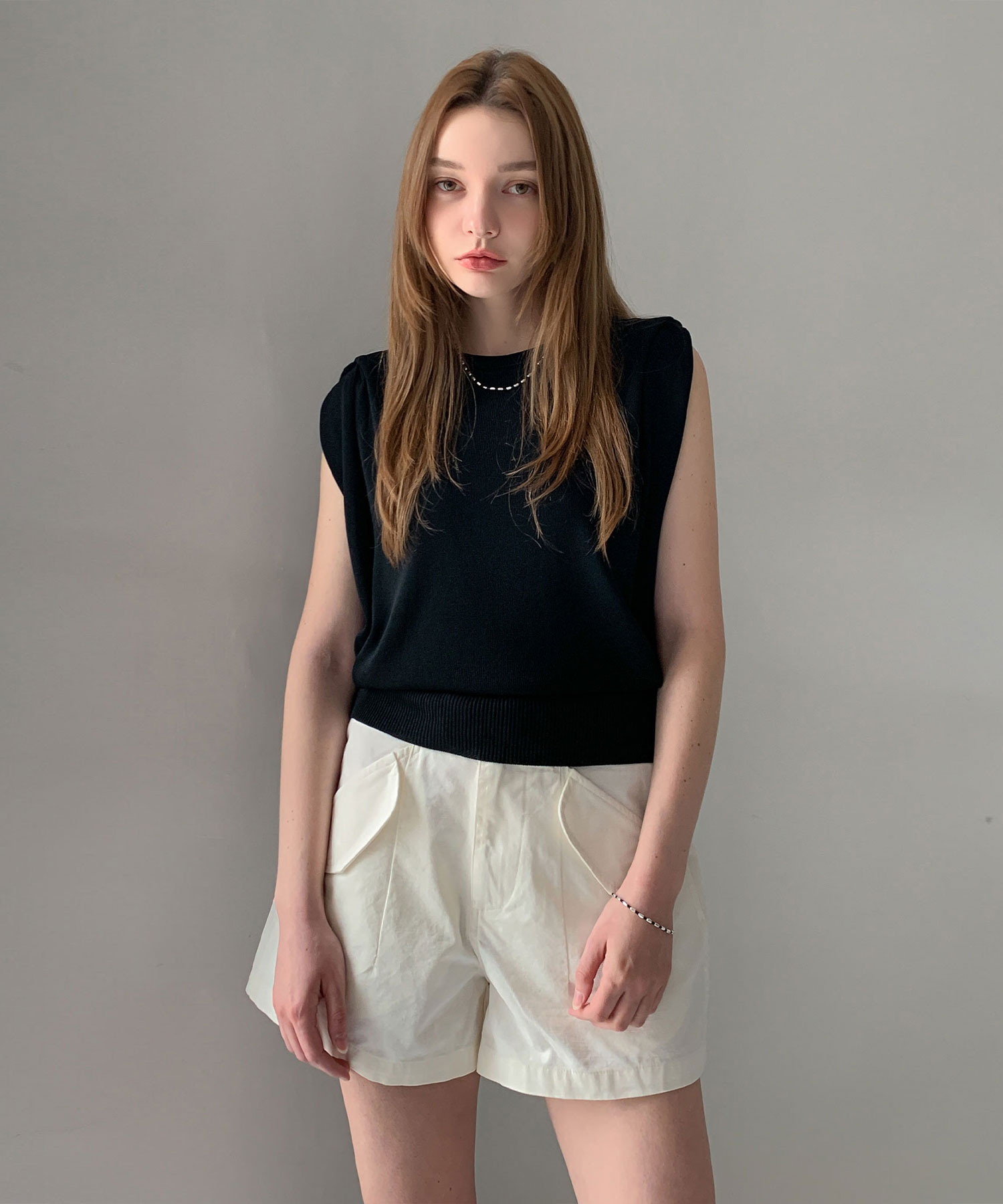 Diagonal Pocket Shorts (4colors)