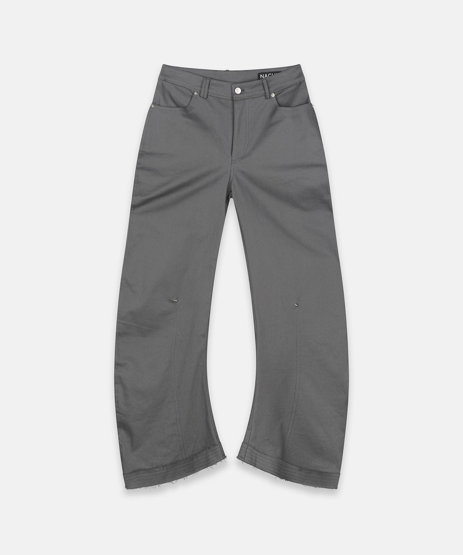 RAWCUT CURVED PANTS (UNISEX) CHARCOAL