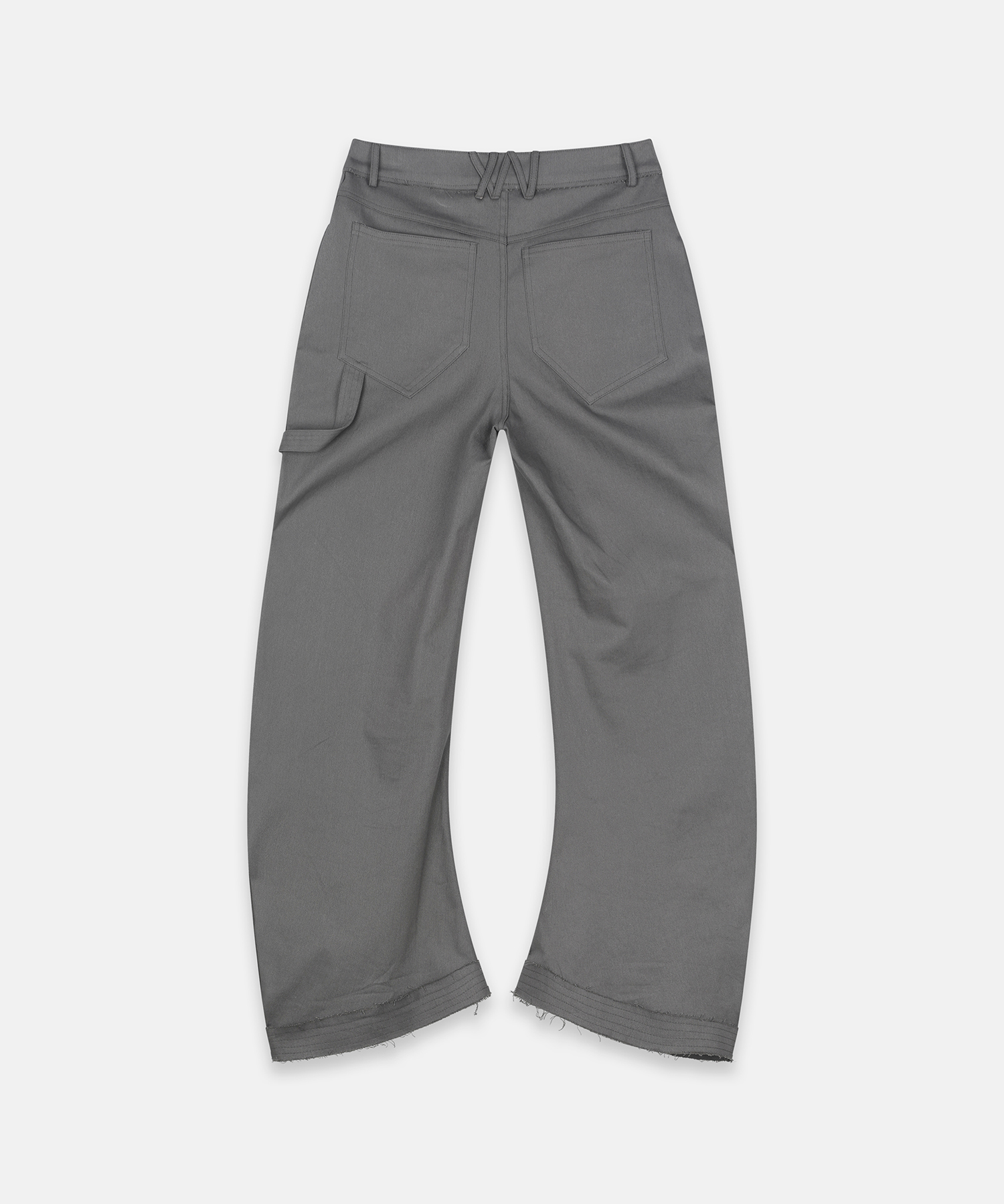RAWCUT CURVED PANTS (UNISEX) CHARCOAL