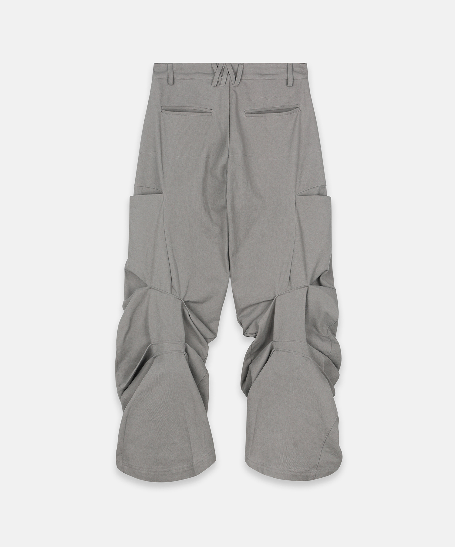 PINTUCK WIDE PANTS (UNISEX) DUSTY BEIGE