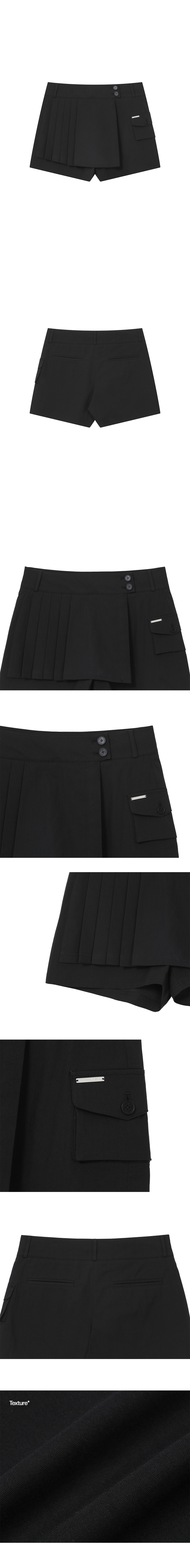 PLEATS MINI SKORT #REI同款! - 2 COLORS BLACK