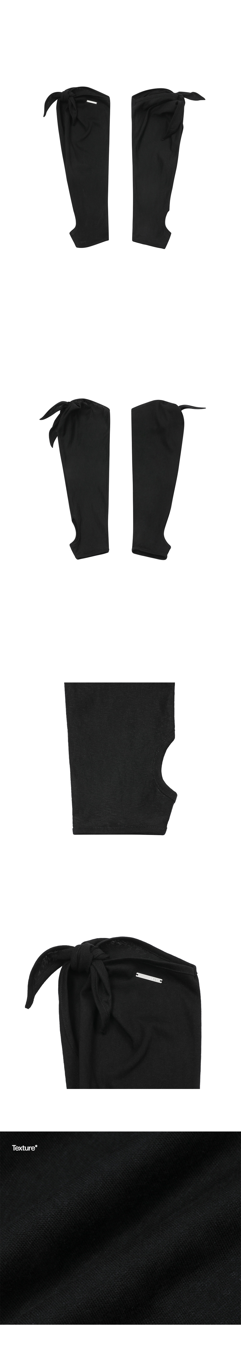 CAWL TIE KNEE SOCKS #REI同款! - 2 COLORS BLACK