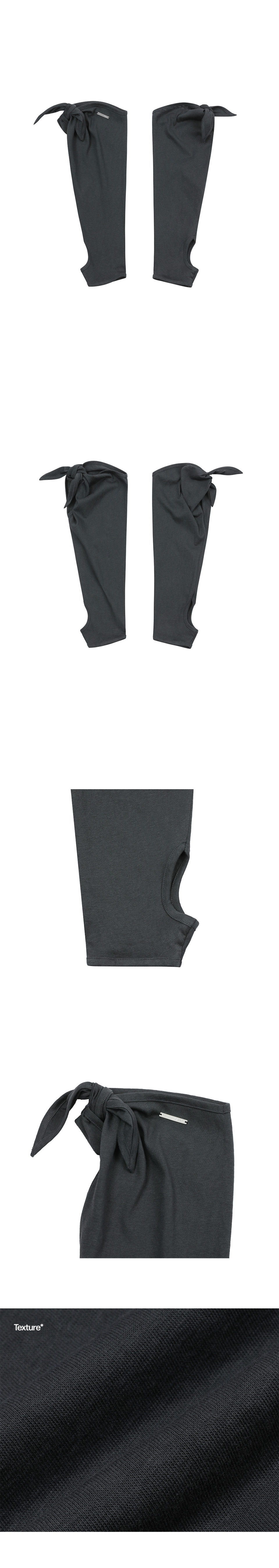 CAWL TIE KNEE SOCKS #REI同款! - 2 COLORS CHARCOAL