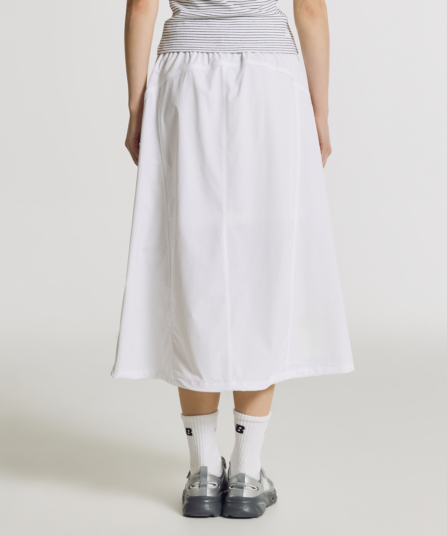 Длинная стрейч-юбка NBNWG3W612 / WOMEN FROZEN (White)