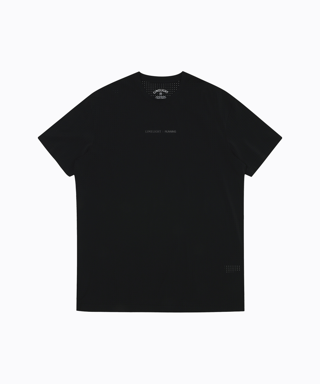 LLR LOGO RUNNING T-SHIRT PUNCHED (BLACK/WHITE)