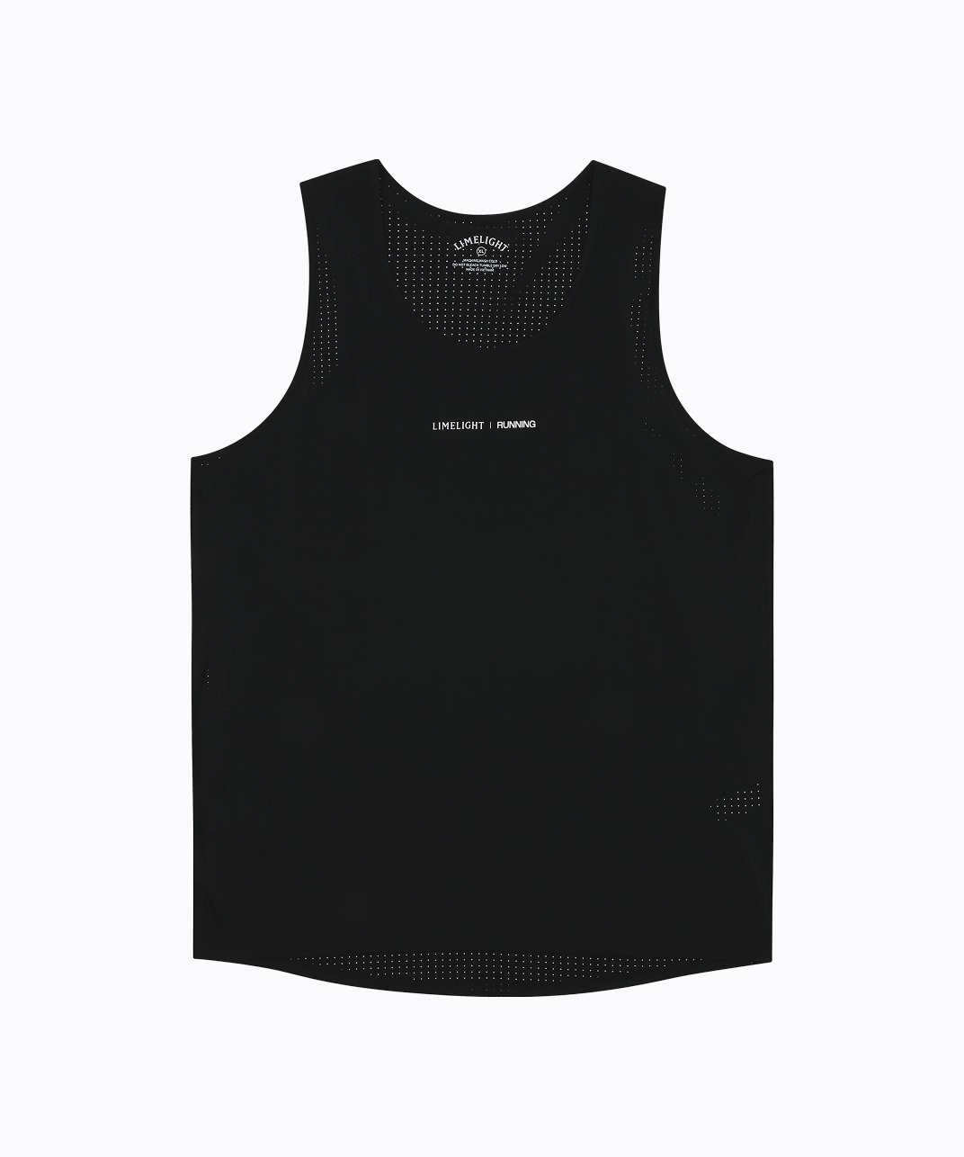 LLR LOGO RUNNING SLEEVELESS PUNCHED (BLACK/WHITE)
