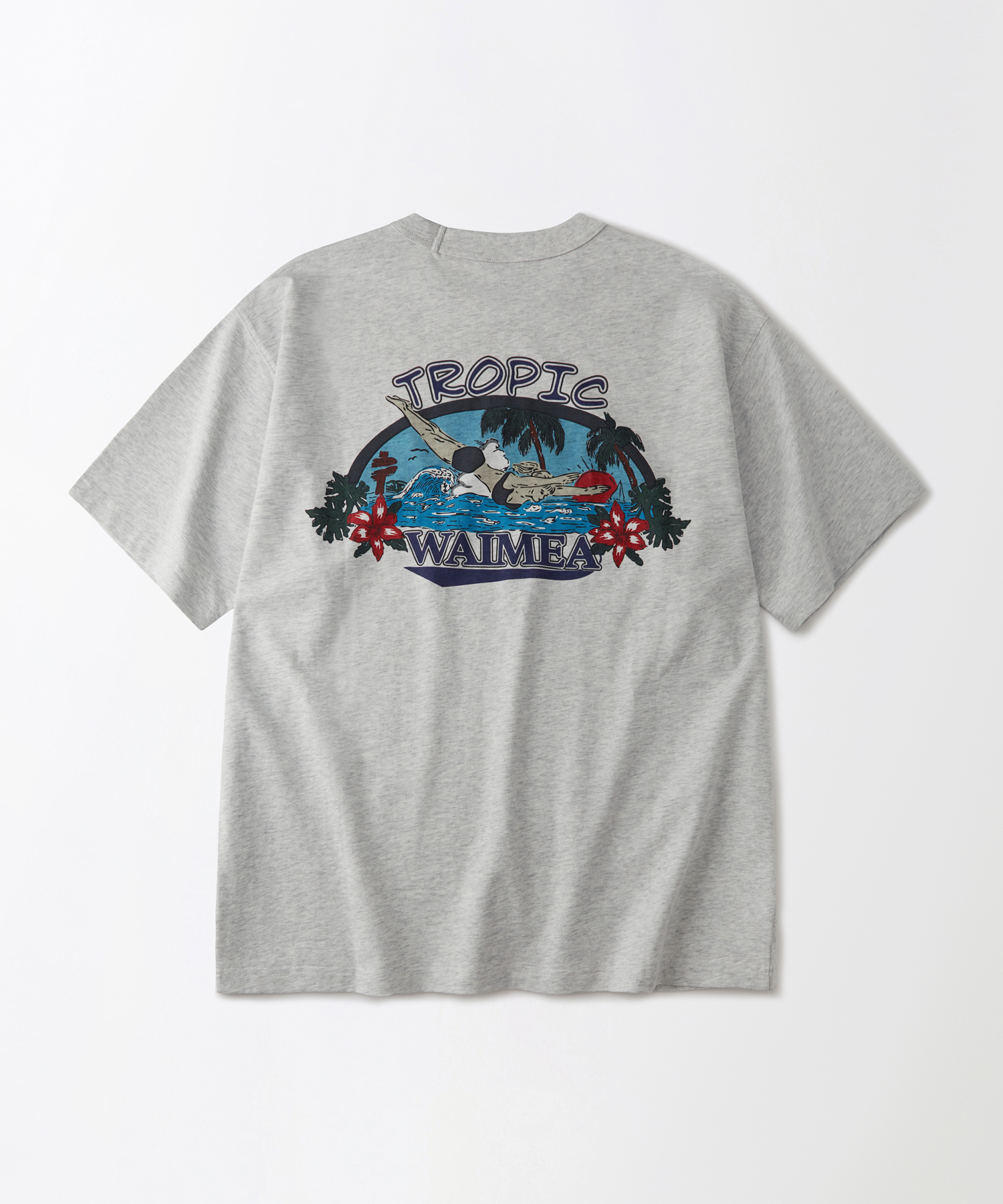 Футболка V.S.C TEE(TROPIC) 1% Melange Gray
