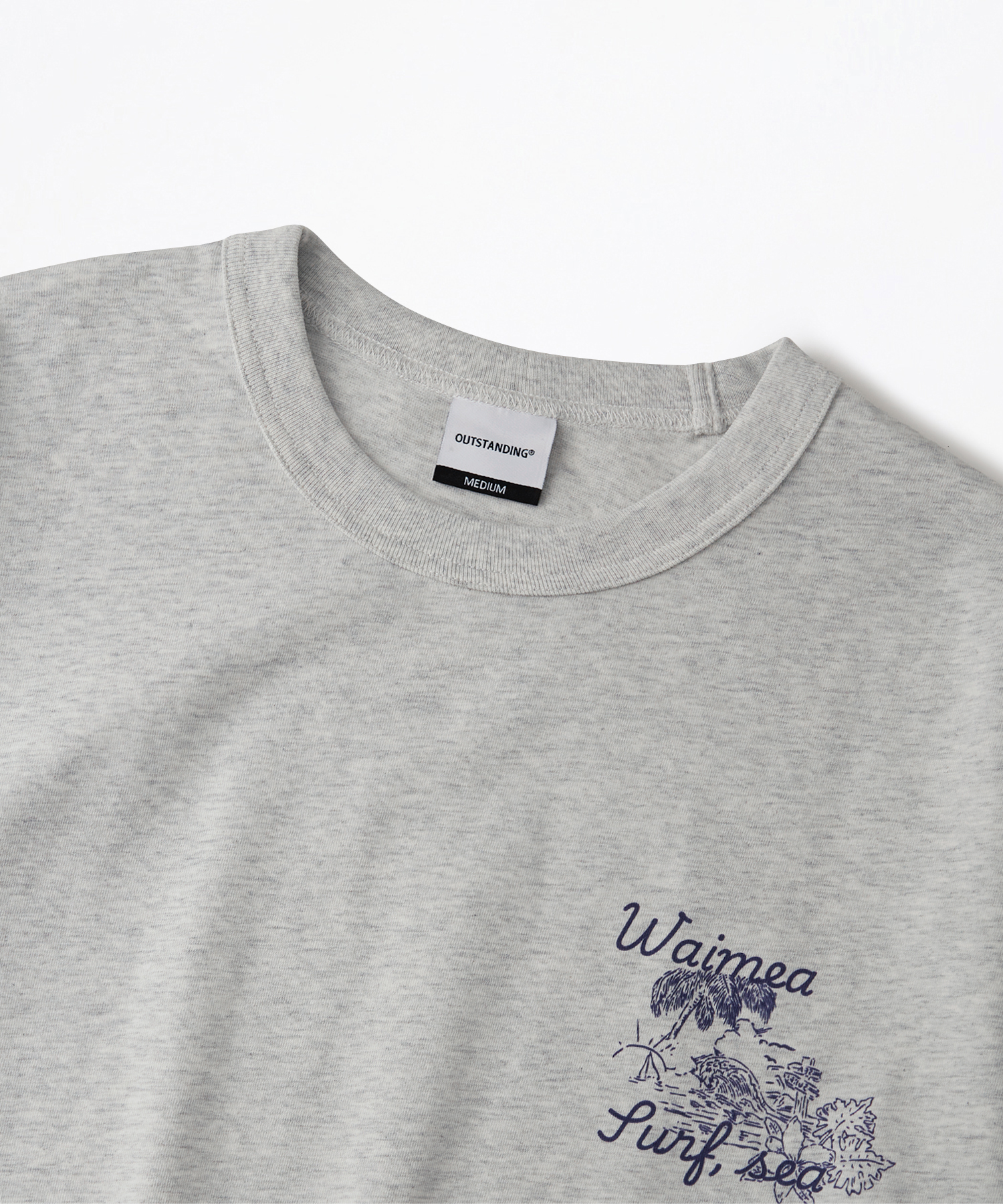 Футболка V.S.C TEE(TROPIC) 1% Melange Gray
