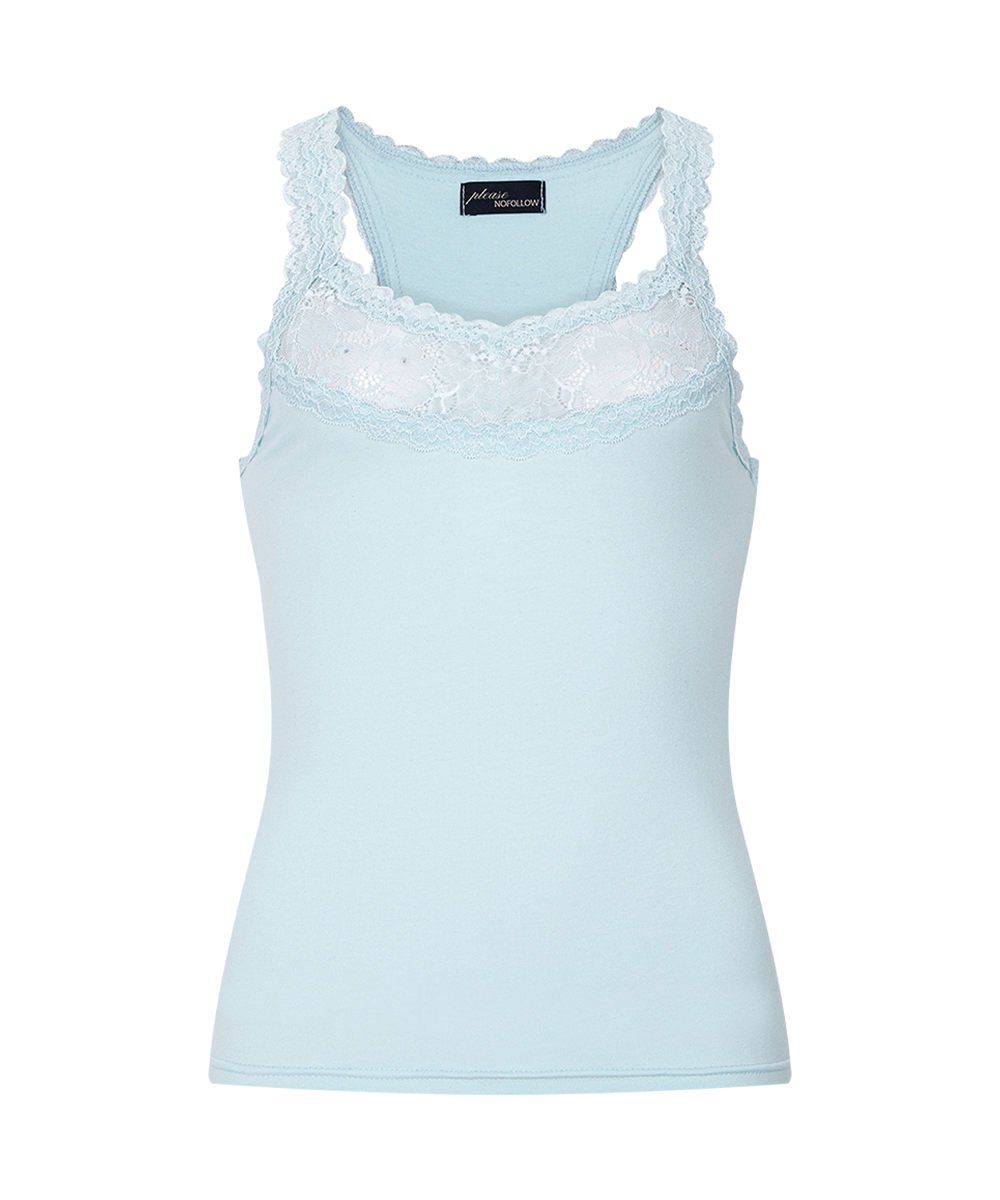 Zuri Lace Sleeveless Top (Mint)