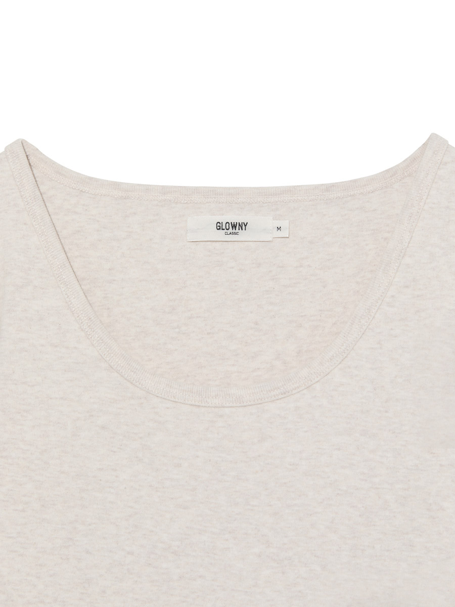 G DEEP SCOOP TEE (OATMEAL)