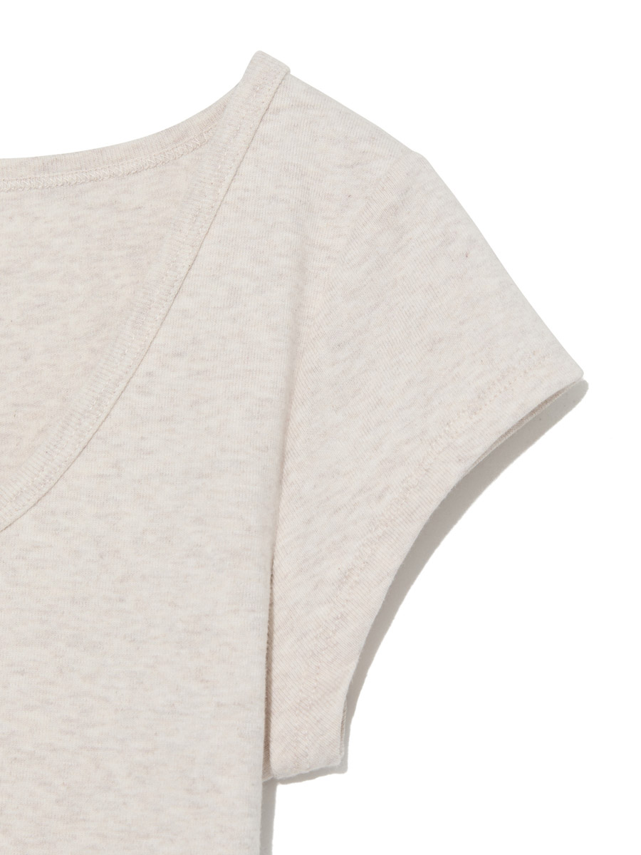 G DEEP SCOOP TEE (OATMEAL)