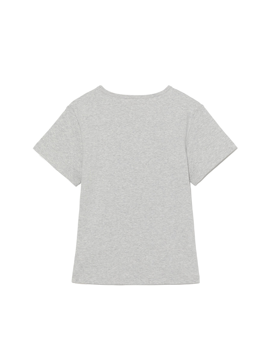 G BABY TEE (LONG VERSION) (MELANGE GRAY)