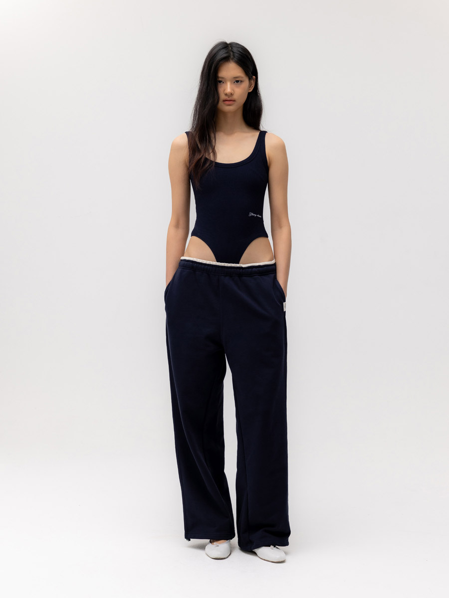 G CONTRAST SWEATPANTS 2.0 (NAVY)