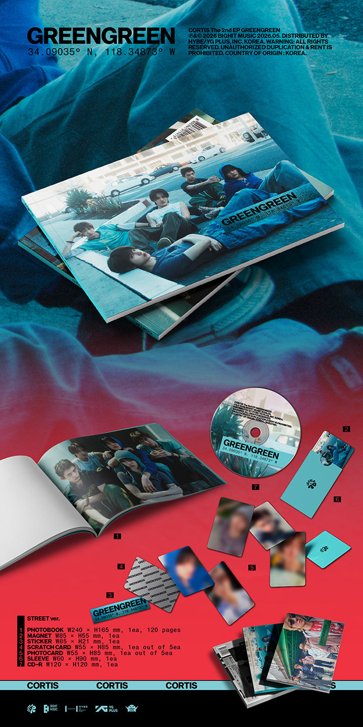 위버스(WEVERSE) 코르티스 (CORTIS) The 2nd EP [GREENGREEN] (Random