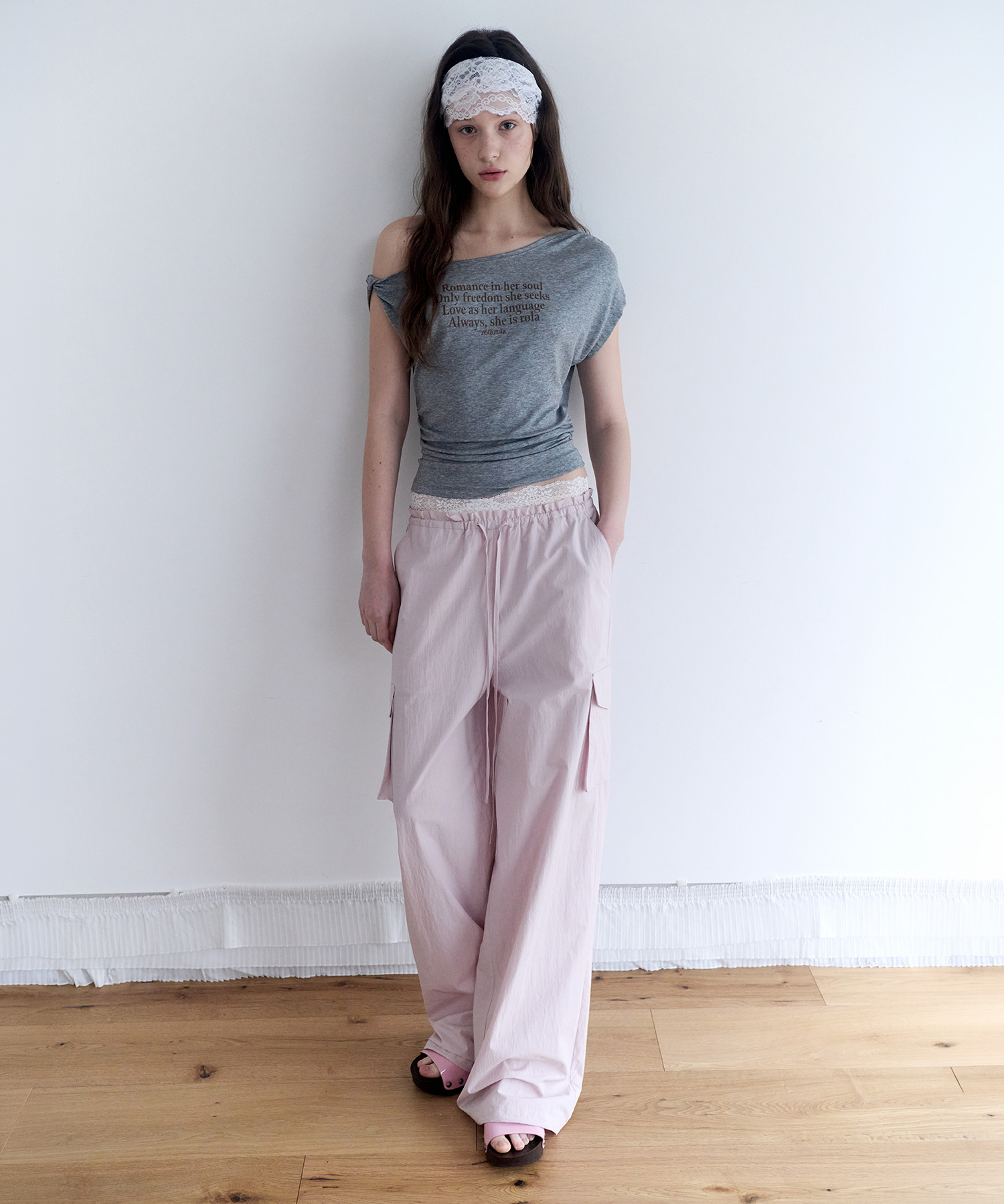 PARACHUTE CARGO PANTS PINK