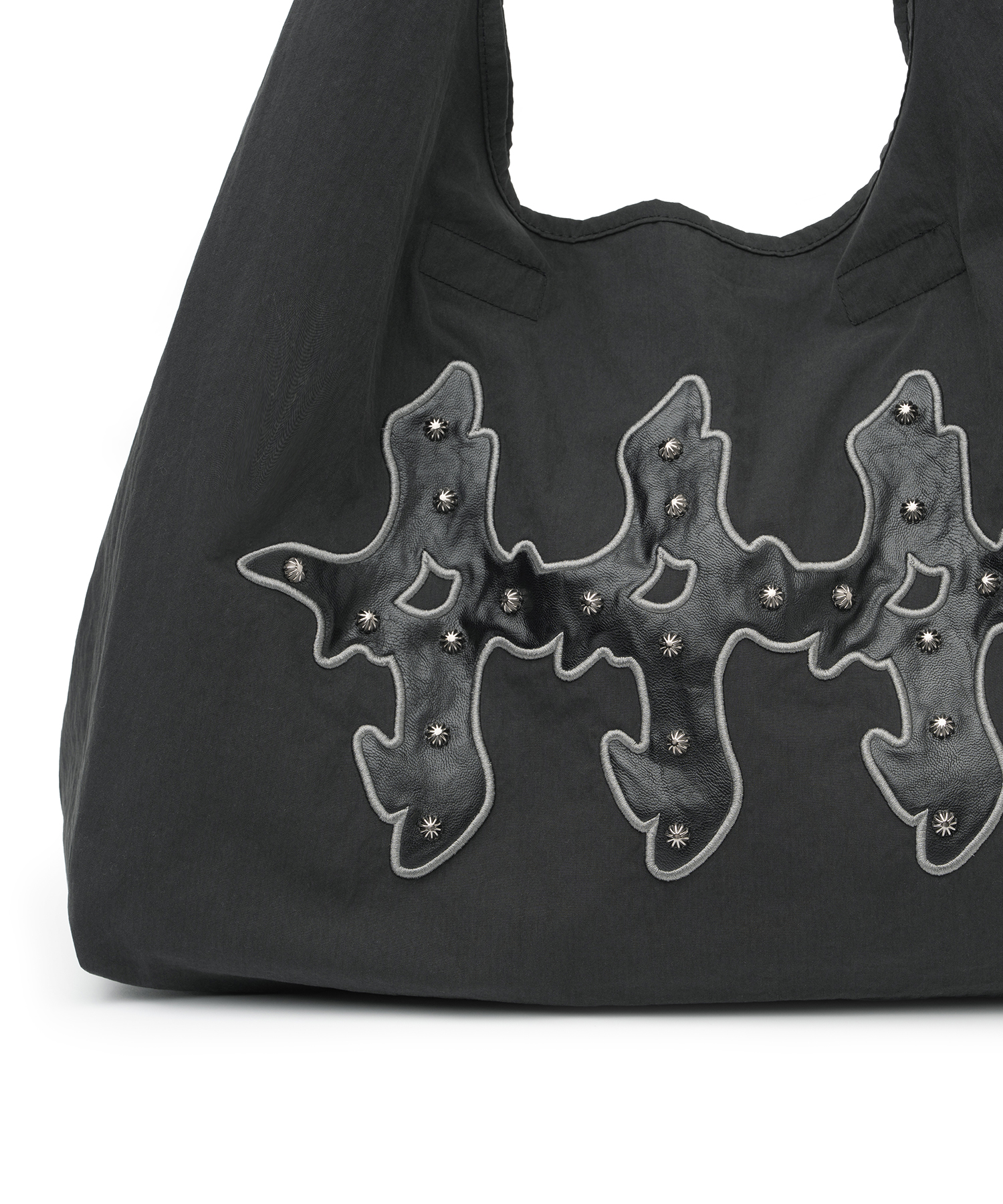 444 Logo Applique Tote Bag - Black