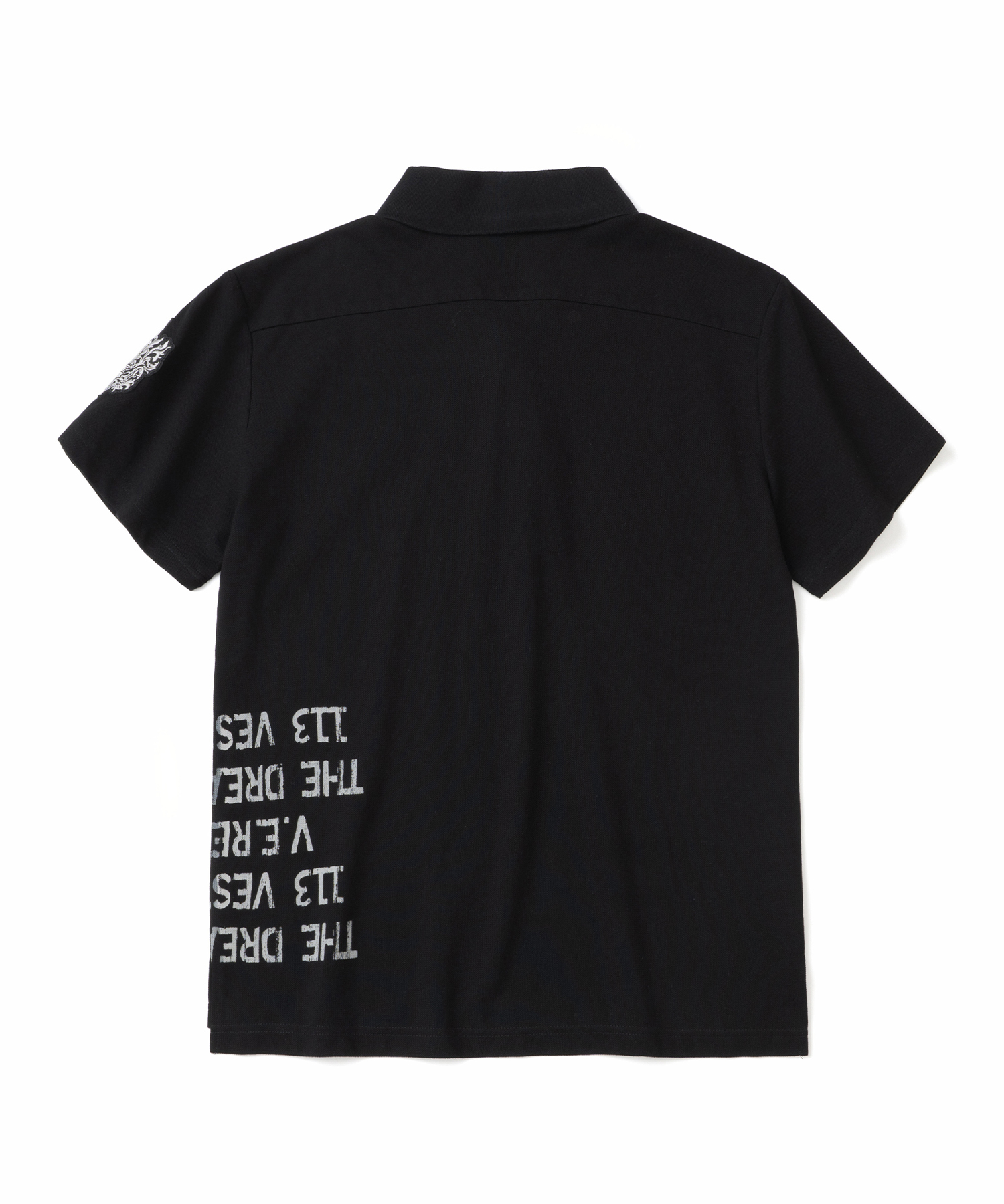 Symbol Crest Polo T-Shirts - Black