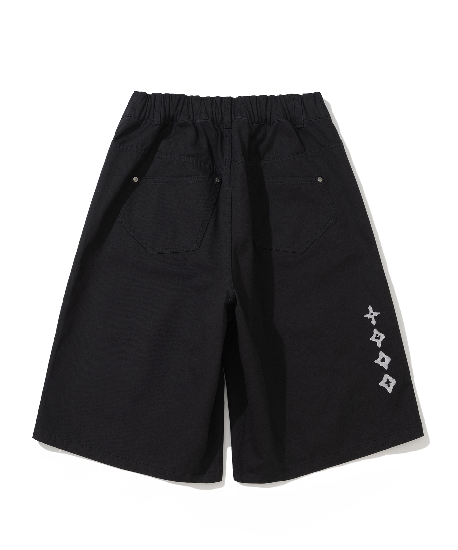 Symbol Sequence Carpenter Bermuda Shorts - Black
