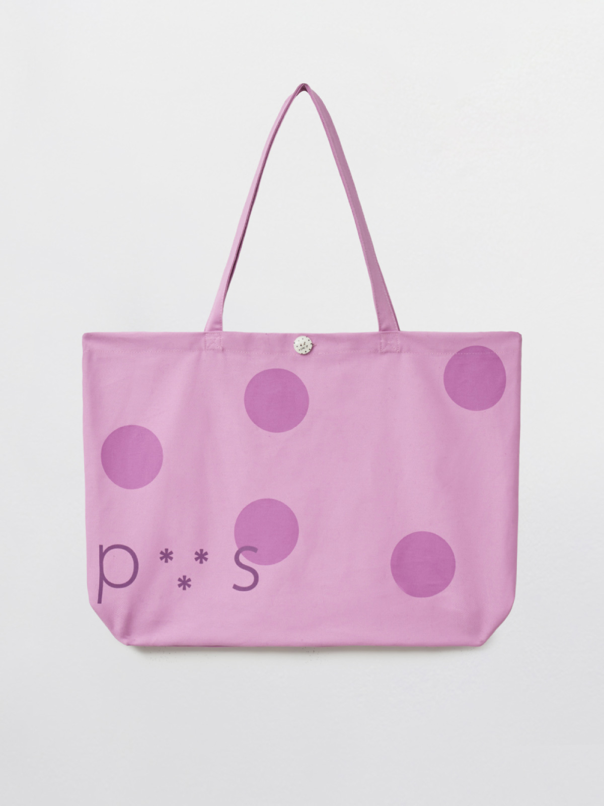PVS Dot Button Bag / Pink Lilac