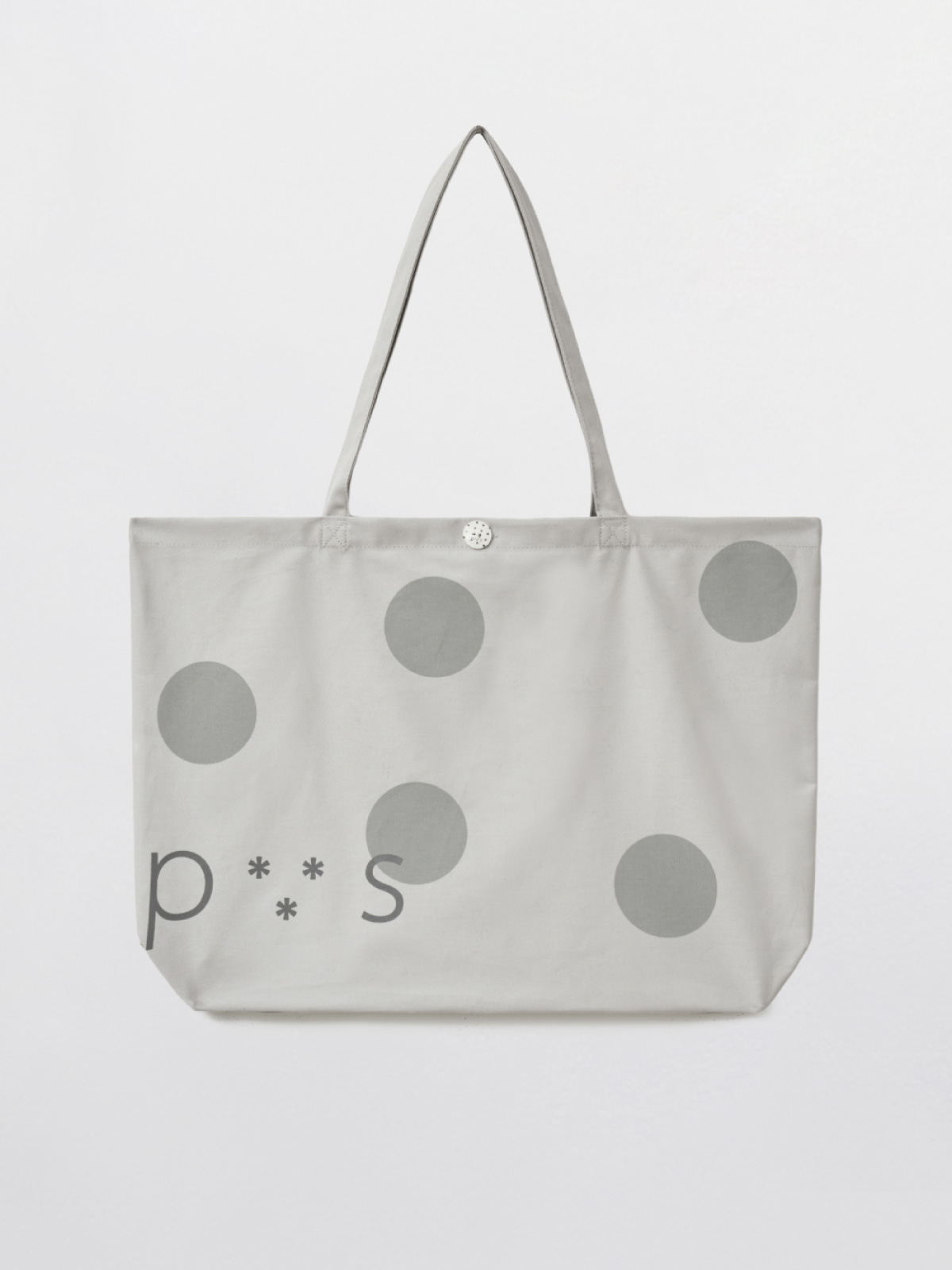 PVS Dot Button Bag / Light Grey